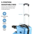 thumbnail image 4 of TOHU Kids Luggage, Kids Ride-on Luggage with Spinner Wheels Suitcase, Kid's Ride-On Suitcase Help Your Child Relax, Carry On Trolley Luggage with Password Lock, 20", 4 of 8
