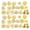 Color:Champagne, variant on Set of 40 Artificial Silk Flower Set for Wedding Bouquets Roses Peonies Dahlia Realistic Florals Table Centerpieces