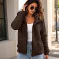 thumbnail image 5 of Nestiefly Oversized Fleece Jackets For Women Fashion 2026 Cardigan Coat Shaggy Warm Winter Outerwear Coffee L, 5 of 8