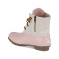 thumbnail image 2 of SPERRY Womens Pink Lace Waterproof Lined Saltwater Round Toe Block Heel Zip-Up Duck Boots 8 M, 2 of 4
