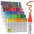 thumbnail image 1 of Overseas 84 Colors Paint Pens Oil Based Permanent Markers - Multicolor, Quick Drying, Waterproof, Fade Resistant, Medium Tip Paint Markers for Rock,, 1 of 7
