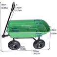 thumbnail image 3 of Garden cart Dump Truck with air Wheel for Gardens, Farms, etc (Green), 3 of 14