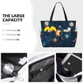 thumbnail image 4 of Defioc Solar System And Planets Pattern Beach Bag for Women - Large Beach Tote Bag Waterproof Sandproof Swim Pool Bag Everyday Bag Handbags with Zipper, 4 of 6