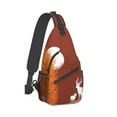 thumbnail image 2 of ZICANCN Crossbody Sling Bags for Women Men,Red Night Forest Casual Shoulder Backpacks for Hiking Daypacks, 2 of 9