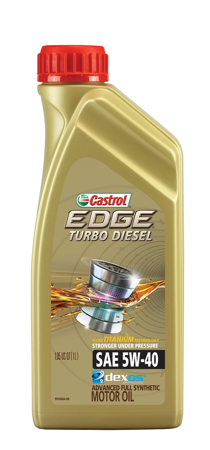 Edge Turbo Diesel 5W-40 Advanced Full Synthetic Motor Oil, 1 Liter - Walmart.com