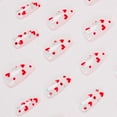 thumbnail image 5 of Fofosbeauty 24pcs Press on Nails for Gifts, 2024 Fake Nails Long Coffin Tips Design,Ruby in Cherries, 5 of 7