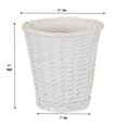 thumbnail image 4 of Household Essentials White Small Willow Wicker Waste Basket, 4 of 4