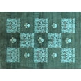 thumbnail image 1 of Ahgly Company Indoor Rectangle Oriental Light Blue Industrial Area Rugs, 5' x 7', 1 of 4