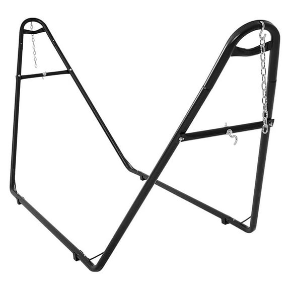Universal Double Hammock Stand Only - Fits 9-14 ft Hammocks, Heavy-Duty Metal Hammock Stand for Outside, -Pound Capacity - Black