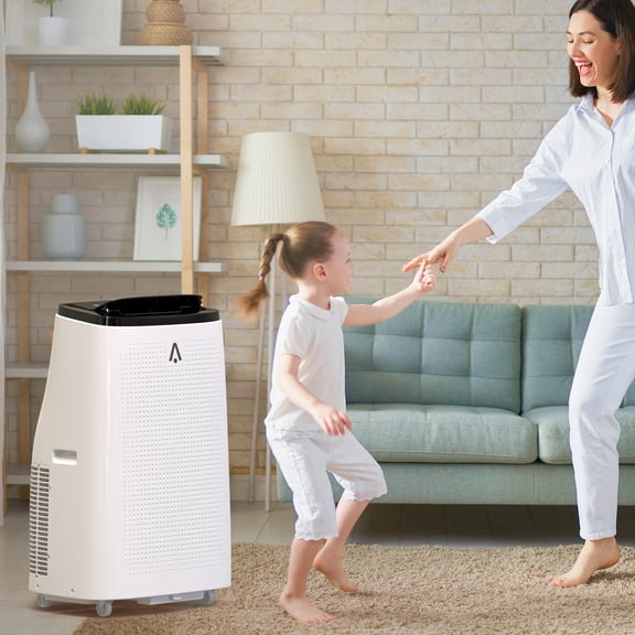 15,000 BTU Portable Air Conditioner  3-in-1 Cooling, Dehumidifier & Fan  Quiet 54dB, Cools up to 850 Sq.Ft.  Eco-Friendly R32  Remote, 24H Timer, Easy Window Install  System Default