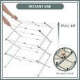 thumbnail image 4 of KINGRACK Expandable Clothes Drying Rack, Foldable & Collapsible Steel Laundry Drying Racks, White, 4 of 10
