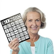 EZ Readers Large-Format 8.5" x 11" Bingo Cards, Jumbo 1-inch Numbers, 25-pack