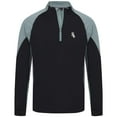 thumbnail image 2 of Men's Levelwear Black Chicago White Sox Cadet Insignia 2.0 Raglan Quarter-Zip Jacket, 2 of 3