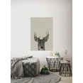 thumbnail image 3 of Mischievous Deer Painting Print on Wrapped Canvas, 3 of 7