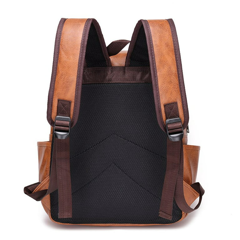 Cocopeaunts High Qualit Man Backpack Soft Leather Mens Backpacks Luxury Designer Vintage Backpack Laptop Bag Male Large Capacity Travel Bag, Adult