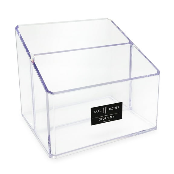 Isaac Jacobs Clear Acrylic 2-Section Organizer, Storage Solution