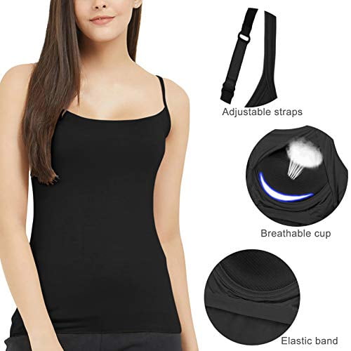 TAIPOVE Women Built in Shelf Bra Vest Top Cami Comfy Athletic Support Tank Camisole Soft Gym Sport Casual Activewear Gift Set