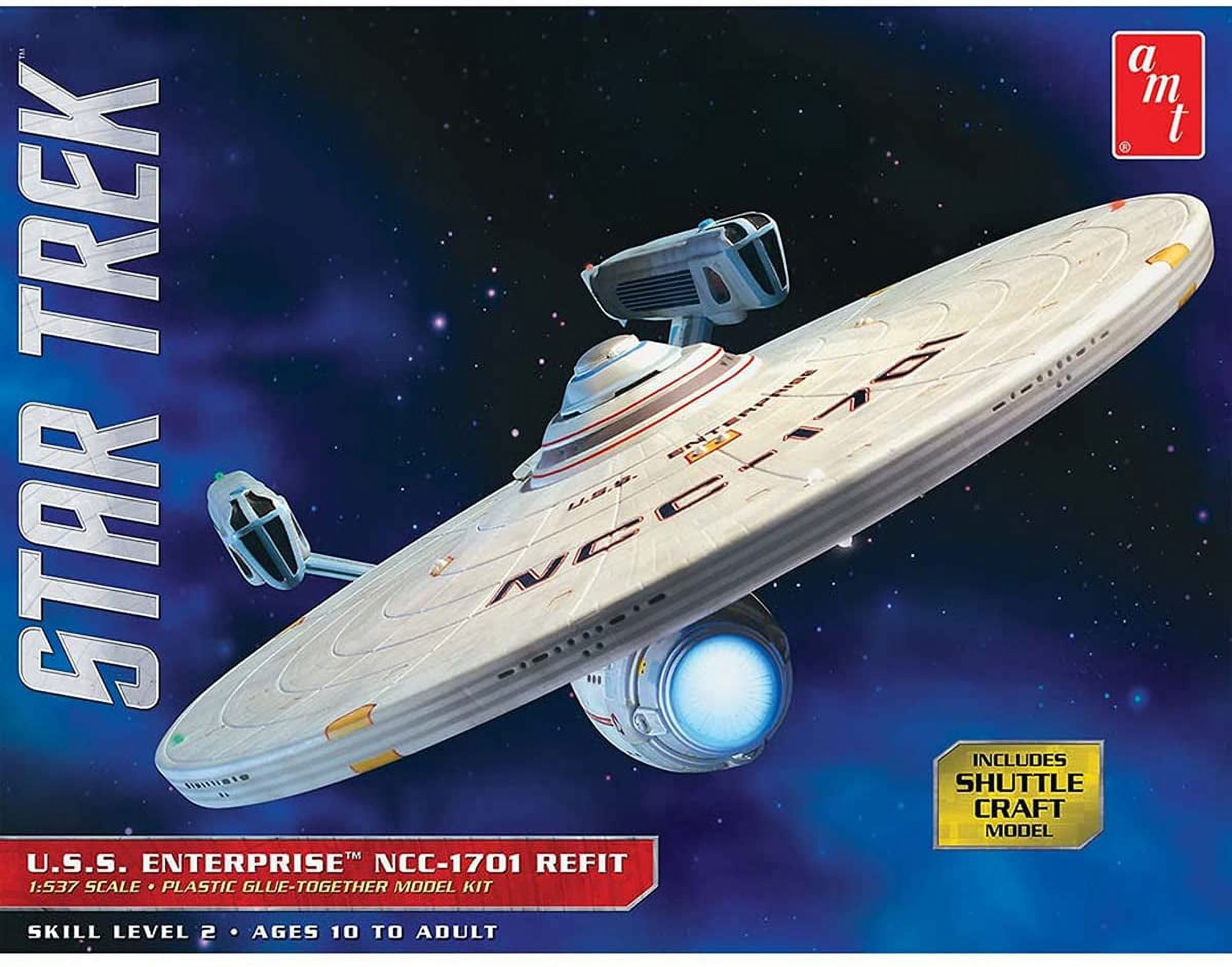 AMT 1080 Star Trek USS Enterprise NCC-1701 Refit 1:537 Scale Model Kit