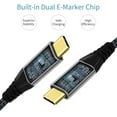 thumbnail image 3 of USB C to C Cable Up to 10Gbps Data Transfer, LDLrui USB C 3.1 Gen 2 Cable 100W Charging 4K Video Output Monitor, for MacBook Pro, Galaxy S21, iPad Pro, Samsung T7 SSD, Gray, 3Ft, 3 of 7
