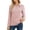 Pink, variant on Vedolay Womens Button Down Shirts Wear with Leggings 3/4 Sleeve Shirts for Women Pink,2XL