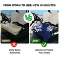 thumbnail image 4 of Golf Cart Seat Covers for 2 Seater,Coral Navy Blue Microfiber Cart Seat Towel Blanket,Coastal Ocean Marine Nautical Beach Absorbent Breathable Non Slip Bench Seats Protector for Golf Course 51"x31", 4 of 9