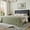 Black, variant on Amolife Twin Size Bed Frame with Upholstered Headboard and Elevated Footboard, 12.5" Under-Bed Storage Space, No Box Spring Needed, Black