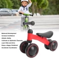 thumbnail image 4 of Bicicleta Infantil Sin Pedales De 4 Ruedas, Juguete Andador De Equilibrio Para Bebés De Aprendizaje Preescolar Rojo Para Niños De 1 A 6 Años Para Exteriores, 4 of 7