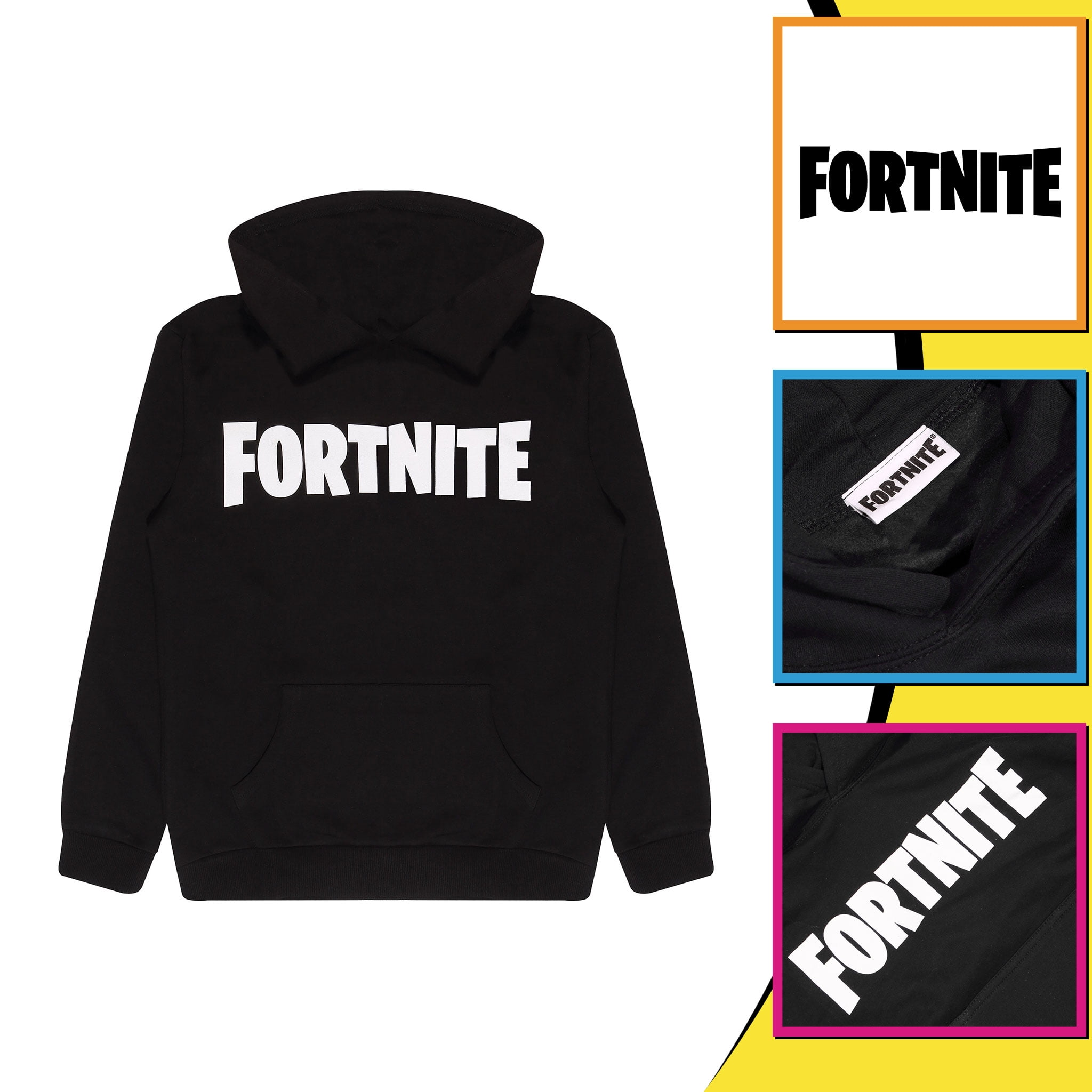 Merchandise Ufficiale Fortnite Logo di Testo Ragazze Pullover Hoodie 