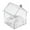 White, variant on Outdoor Bird Feeder for Parrots and Small Birds Durable Construction Easy Fill and Clean Transparent Decorative Bird Bath Tub Weather Long Lasting Outdoor Use