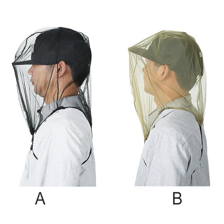 Fishing Hats Anti Mosquito Caps Air-permeable Net Mesh Anti-bug Headwear  Multifunctional Headgear for Outdoor Forest Camping Green 