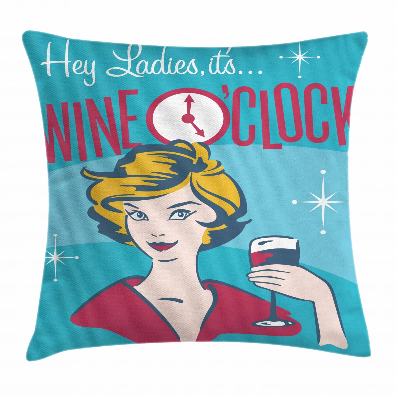 Funny Wine Graphic & More May Contain Wine Funny Drinker Graphic Throw Pillow Multicolor 16x16 