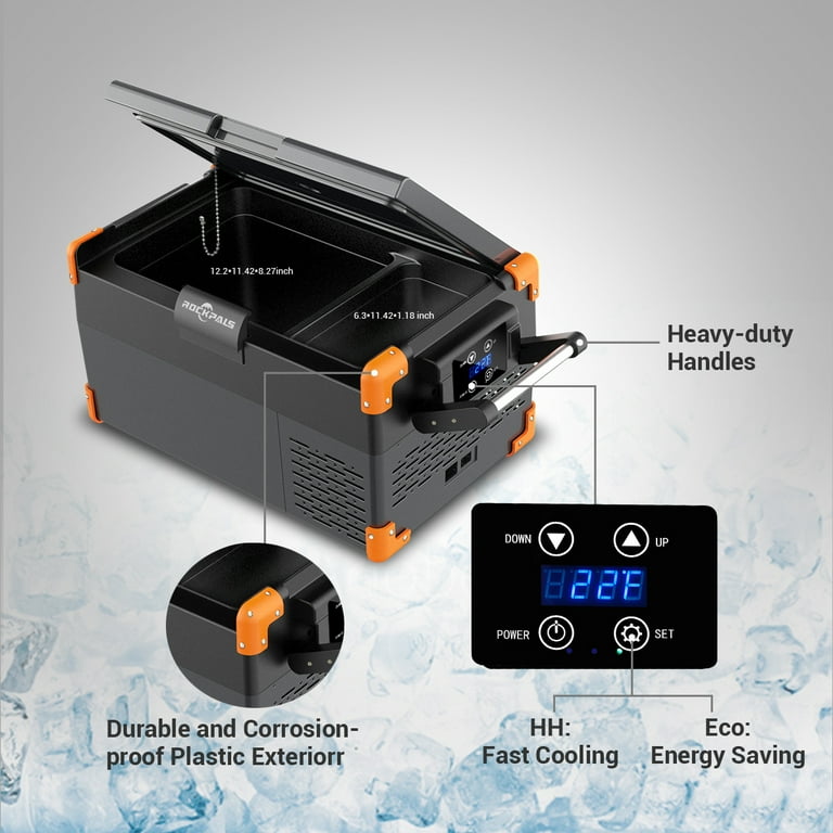 Rockpals 26 quart portable rv refrigerator deals