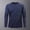 Dark Blue, variant on WIZUTIZ Mens Althletic Shirts Long Sleeve Crew Neck Stretch Slim Fit Breathable Shirts Base Layer Running Workout Active Tops