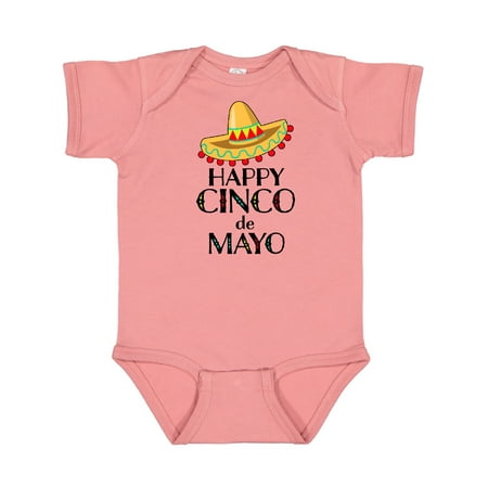 

Inktastic Happy Cinco de Mayo-sombrero Gift Baby Boy or Baby Girl Bodysuit