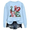 thumbnail image 4 of Christmas Sweatshirts for Women 2025 Long Sleeve Crewneck Festive Xmas Holiday Graphic Sweatshirt Pullover Tops, 4 of 5