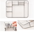 thumbnail image 6 of Makeup Organizer Tray Brush Holder Cosmetics Display Cabinet Storage Box Suitable For Vanity Countertops Bathroom Drawer Compartments Clear Acrylic Storage Case,A,Plastic, 6 of 7