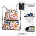 thumbnail image 3 of Lsque Flowers Birds And Butterflies Print Drawstring zipper Backpack Bag Sport Gym Sackpack Cinch Bags Drawstring Bags Draw String Sport Bag-One Size, 3 of 6