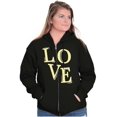 thumbnail image 3 of Love Romantic Valentines Day Zip Hoodie Sweatshirt Women Brisco Brands S, 3 of 6