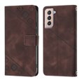 thumbnail image 2 of Compatible with Samsung Galaxy S21 Plus 5G Classic Embossed PU Leather Case with Card Holder Shockproof Cover, 2 of 5