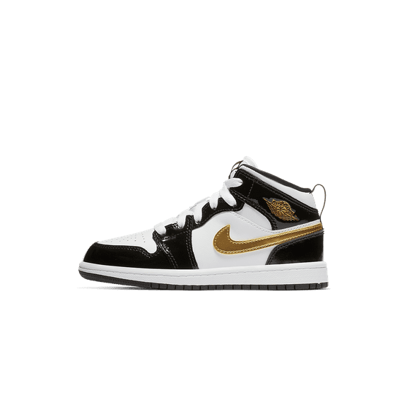 Jordan PRE SCHOOL Jordan 1 MID SE PS "Black/Gold" BQ6932 007 BQ6932 007 from Stadium Goods