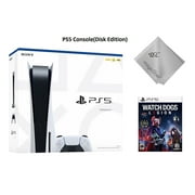 Sony PlayStation_PS5 Gaming Console(Disc Version) with Watch Dogs: Legion Game Bundle