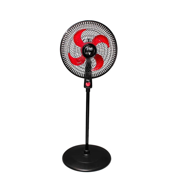 Ventilador de Pedestal T-FAL 16" Air Max Rojo