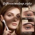 thumbnail image 6 of 4 Tip Eyebrow Pencil with Spoolie Brush, Hair Like Brow Pen for Natural Looking Brows, Long Lasting Eyebrow Makeup for Filling Shaping Defining Brows.(Black), 6 of 7