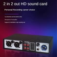 thumbnail image 2 of 2 in 2 Out USB Audio Interface 32Bit/384KHZ Studio Kit Record Professional Sound Card 48V Phantom, 2 of 5