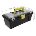 thumbnail image 2 of WHAMVOX Portable Tool Box ABS Plastic Black For Handyman 2Pcs 12.18X6.29X4.72In, 2 of 8