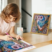 Dikence Crafts Gifts for 8 9 10 11 Years Old Girls, 5d Painting by Numbers for Adult Kids Age 9-13 DIY Painting Kits for Girl Age 9 10 11 12 13 Years Owl Diamond Arts Kit for Girls Toys Gifts