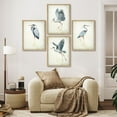 thumbnail image 5 of PixonSign Framed Wall Art Watercolor Heron Bird Collection Posters, Set of 4 Elegant Herons in Various Poses Illustrations Wall Decor, Adhesive Canvas Prints for Home Decor - 12"x16" Natural, 5 of 5