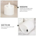 thumbnail image 2 of OULII 12Pcs Glitter Flameless Candles Led Candle Lamp White Shell Smokeless Birthday Anniversary, 2 of 7