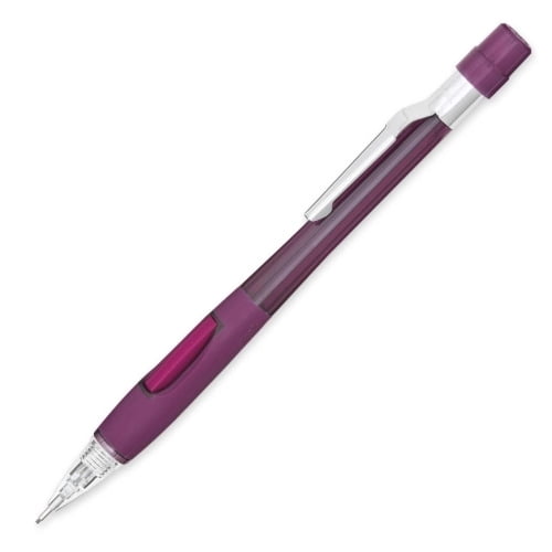 Pentel Quicker Clicker Automatic Pencils #2 Lead - 0.9 mm Lead Diameter - Refillable - Black Lead - Transparent Red Barrel - 1 Each