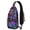 Grey-4, variant on Cartoon Sling Backpack – Funny Colorful Dinosaur Pattern Bag – Cute Shoulder Purse for Men and Teens